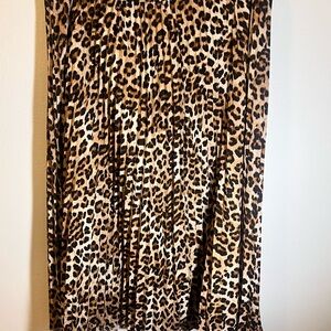 Ann Taylor Leopard Maxi Pencil Skirt